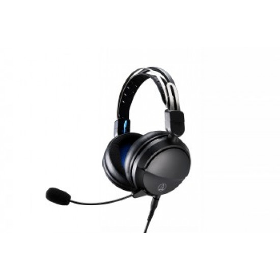 AUDIO-TECHNICA HIGH-FIDELITY CLOSED-BACK GAMING HEADSET ATH-GL3BK, BLACK