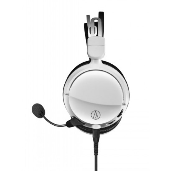 AUDIO-TECHNICA HIGH-FIDELITY CLOSED-BACK GAMING HEADSET ATH-GL3WH, WHITE