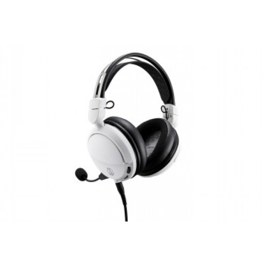 AUDIO-TECHNICA HIGH-FIDELITY CLOSED-BACK GAMING HEADSET ATH-GL3WH, WHITE