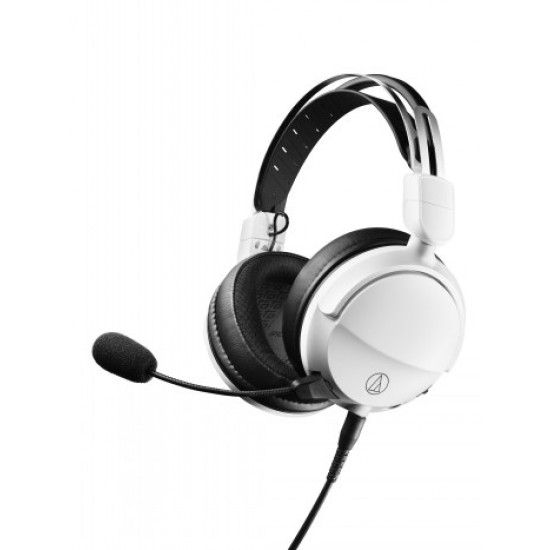 AUDIO-TECHNICA HIGH-FIDELITY CLOSED-BACK GAMING HEADSET ATH-GL3WH, WHITE