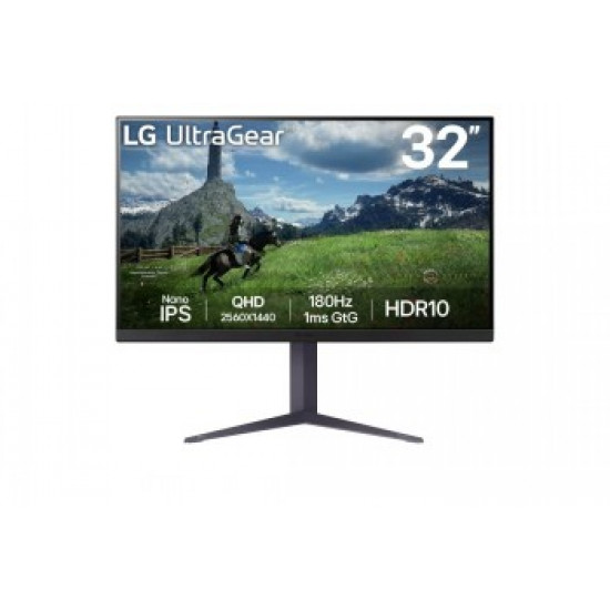 LG 32” ULTRAGEAR™ QHD NANO IPS 180HZ, 1MS (GTG), HDR10