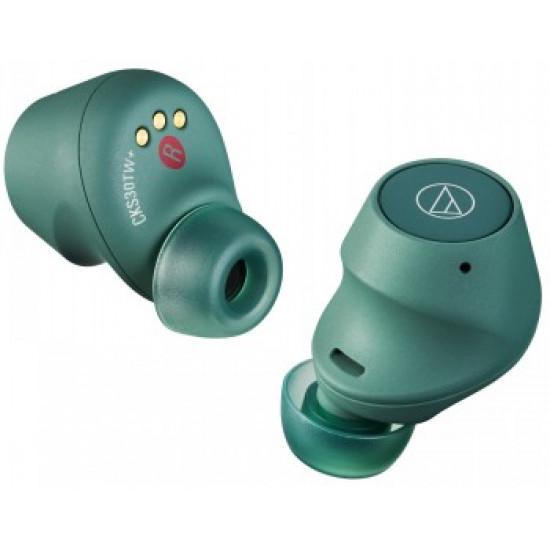 AUDIO-TECHNICA WIRELESS EARBUDS ATH-CKS30TW+GR GREEN