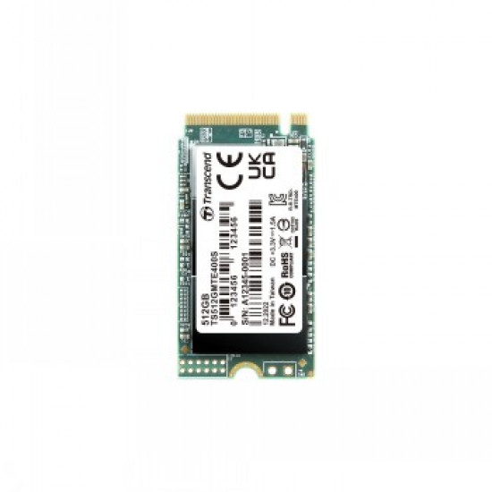 TRANSCEND 512GB, M.2 2242,PCIE GEN3X4, NVME, 3D TLC, DRAM-LESS