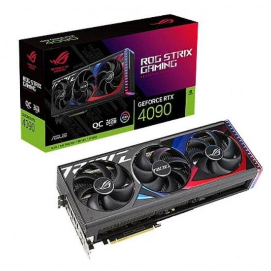 Graphics Card|ASUS|NVIDIA GeForce RTX 4090|24 GB|GDDR6X|PCIE 4.0 16x|2xHDMI|3xDisplayPort|ROG-STRIX-RTX4090O24G-GAM