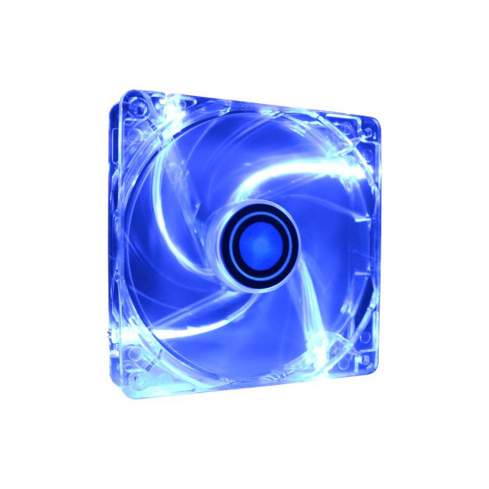 CASE FAN 120MM TRANSP 3PIN+4P/BLUE XF044 XILENCE