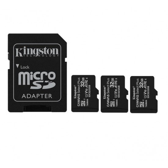 MEMORY MICRO SDHC 32GB UHS-I/3PACK SDCS2/32GB-3P1A KINGSTON