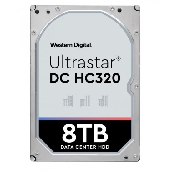 HDD|WESTERN DIGITAL ULTRASTAR|Ultrastar DC HC320|HUS728T8TALE6L4|8TB|SATA 3.0|256 MB|7200 rpm|3,5