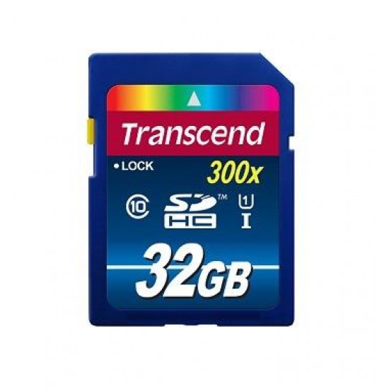 MEMORY SDHC 32GB UHS-I 300X/CLASS10 TS32GSDU1 TRANSCEND