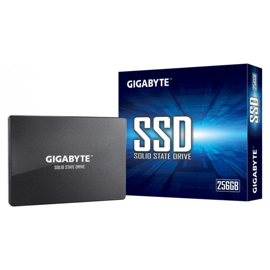 SSD|GIGABYTE|256GB|SATA 3.0|Write speed 500 MBytes/sec|Read speed 520 MBytes/sec|2,5