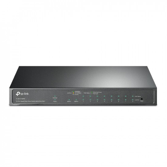 Switch|TP-LINK|TL-SG1210MPE|Desktop/pedestal|9x10Base-T / 100Base-TX / 1000Base-T|1x10/100/1000BASE-T/SFP combo|PoE+ ports 8|123 Watts|TL-SG1210MPE