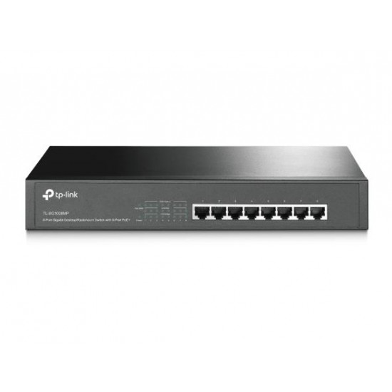 Switch|TP-LINK|TL-SG1008MP|Desktop/pedestal|Rack|PoE+ ports 8|TL-SG1008MP