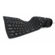 KEYBOARD FLEXIBLE USB ENG/BLACK KB-109F-B GEMBIRD