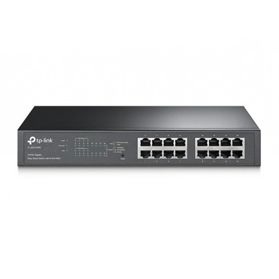 Switch|TP-LINK|Desktop/pedestal|16x10Base-T / 100Base-TX / 1000Base-T|PoE+ ports 8|TL-SG1016PE