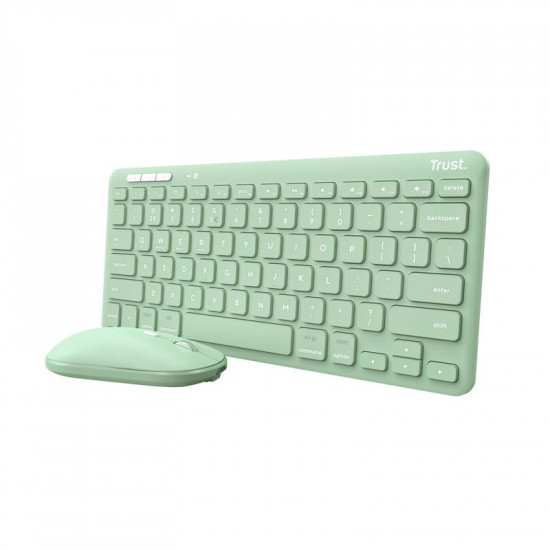 KEYBOARD +MOUSE WRL LYRA/GREEN 24942 TRUST