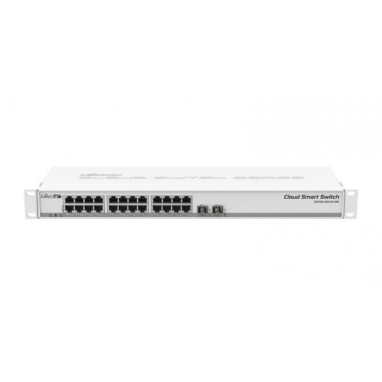 Switch|MIKROTIK|24x10Base-T / 100Base-TX / 1000Base-T|2xSFP+|CSS326-24G-2S+RM