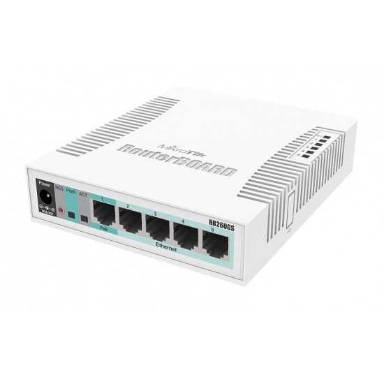 Switch|MIKROTIK|CSS106-5G-1S|Desktop/pedestal|5x10Base-T / 100Base-TX / 1000Base-T|1xSFP|CSS106-5G-1S