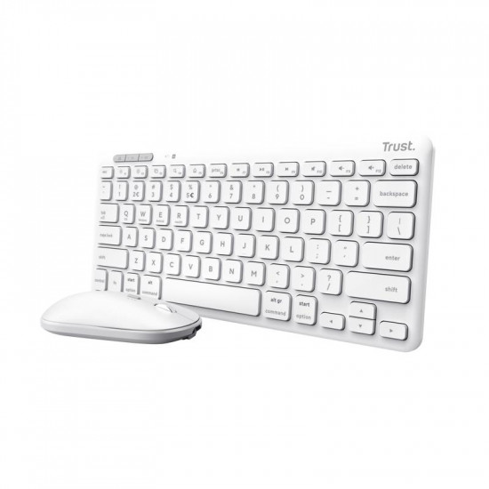 KEYBOARD +MOUSE WRL LYRA/WHITE 25073 TRUST