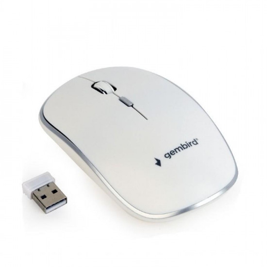 MOUSE USB OPTICAL WRL/WHITE MUSW-4B-01-W GEMBIRD