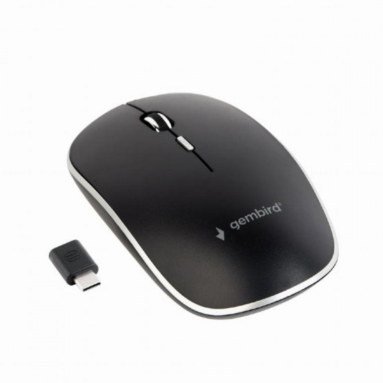 MOUSE USB-C OPTICAL WRL BLACK/SILENT MUSW-4BSC-01 GEMBIRD