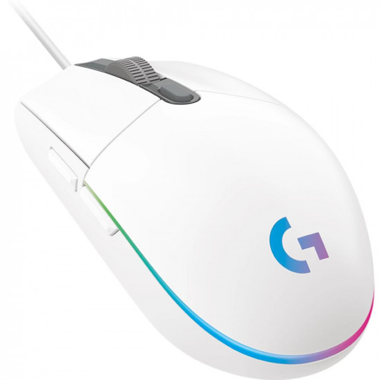 MOUSE USB OPTICAL G102 LIGHTSY/WHITE 910-005824 LOGITECH