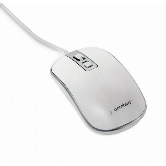 MOUSE USB OPTICAL WHITE/SILVER/MUS-4B-06-WS GEMBIRD