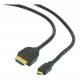 CABLE HDMI-MICRO HDMI 4.5M/V.2.0 BLK CC-HDMID-15 GEMBIRD