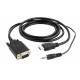 CABLE HDMI-VGA +3.5MM/1.8M A-HDMI-VGA-03-6 GEMBIRD