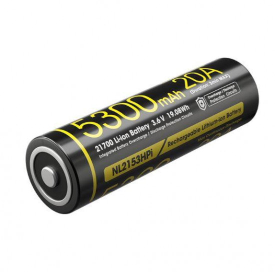 BATTERY RECH. LI-ION 3.6V/NL2153HPI(5300MAH) NITECORE