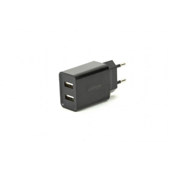 CHARGER USB UNIVERSAL BLACK/2PORT EG-U2C2A-03-BK GEMBIRD