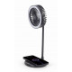 MOBILE CHARGER WRL FAN&LAMP/TA-WPC10-LEDFAN-01 GEMBIRD