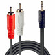 CABLE AUDIO 2XRCA/3.5MM M/M 3M/35682 LINDY