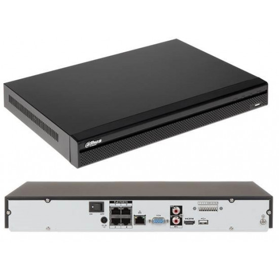 NET VIDEO RECORDER 4CH 4POE/NVR4204-P-4KS2/L DAHUA