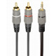 CABLE AUDIO 3.5MM TO 2RCA 1.5M/GOLD CCA-352-1.5M GEMBIRD