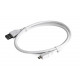 CABLE USB2 TO MICRO-USB 1M/CCP-MUSB2-AMBM-W-1M GEMBIRD