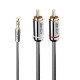 CABLE AUDIO 3.5MM TO PHONO 1M/35333 LINDY