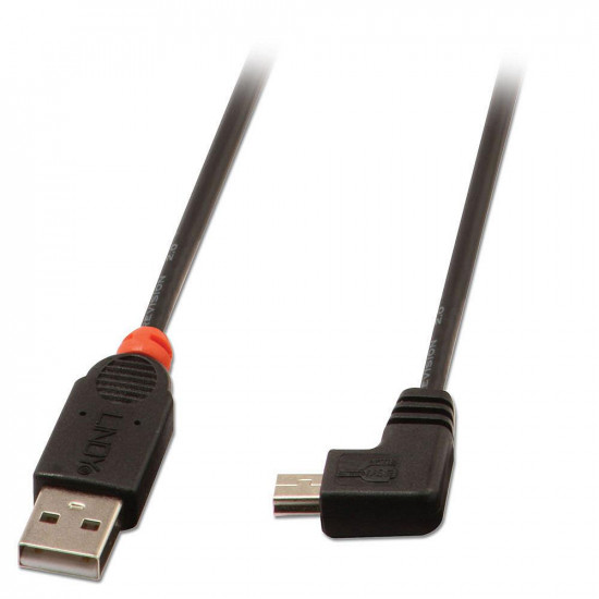 CABLE USB2 A TO MINI-B 0.5M/90 DEGREE 31970 LINDY