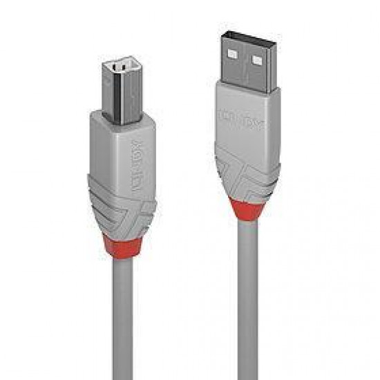 CABLE USB2 A-B 5M/ANTHRA GREY 36685 LINDY