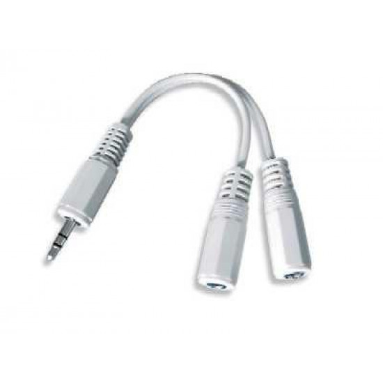 CABLE AUDIO SPLITTER 3.5MM/10CM WHT CCA-415-0.1M GEMBIRD