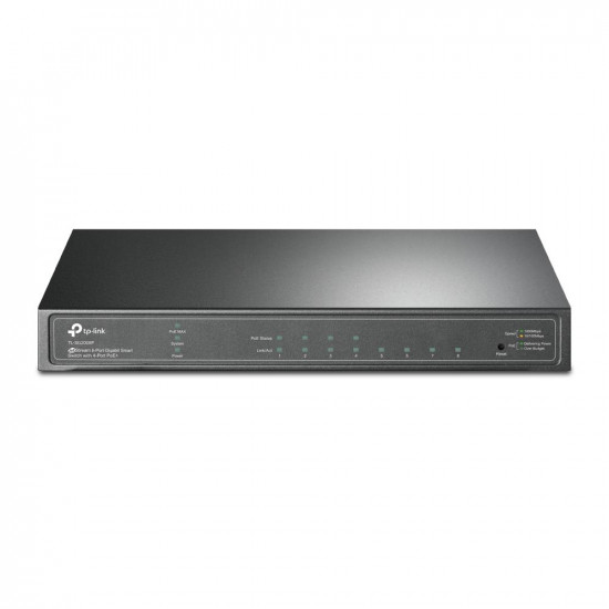 Switch|TP-LINK|Omada|TL-SG2008P|Type L2+|Desktop/pedestal|8x10Base-T / 100Base-TX / 1000Base-T|PoE+ ports 4|62 Watts|TL-SG2008P