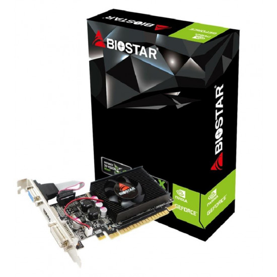 Graphics Card|BIOSTAR|NVIDIA GeForce 210|1 GB|DDR3|64 bit|PCIE 2.0 16x|Memory 1333 MHz|GPU 589 MHz|Single Slot Fansink|1x15pin D-sub|1xDVI-D|1xHDMI|VN2103NHG6