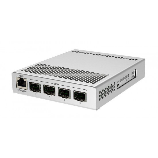 Switch|MIKROTIK|1x10Base-T / 100Base-TX / 1000Base-T|4xSFP+|PoE ports 1|CRS305-1G-4S+IN