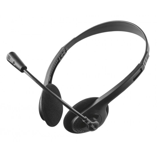 HEADSET PRIMO CHAT/21665 TRUST Cord length: 1.8 m Volume control: Yes