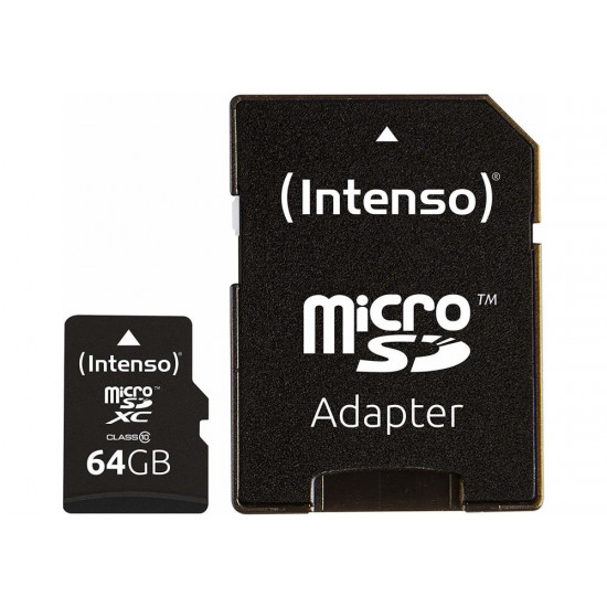 MEMORY MICRO SDXC 64GB C10/W/ADAPTER 3413490 INTENSO