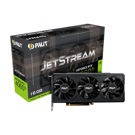 Graphics Card|PALIT|NVIDIA GeForce RTX 4060 Ti|16 GB|GDDR6|128 bit|PCIE 4.0 16x|GPU 2310 MHz|Triple slot Fansink|1xHDMI|3xDisplayPort|NE6406T019T1-1061J