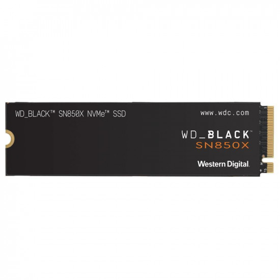 SSD|WESTERN DIGITAL|Black SN850X|1TB|M.2|PCIE|NVMe|Write speed 6300 MBytes/sec|Read speed 7300 MBytes/sec|2.38mm|TBW 600 TB|WDS100T2XHE