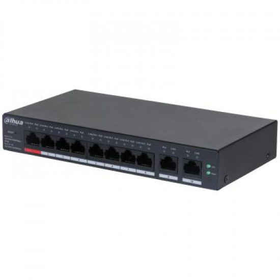 Switch|DAHUA|CS4010-8GT-110|Type L2|Desktop/pedestal|8x10Base-T / 100Base-TX / 1000Base-T|PoE ports 8|DH-CS4010-8GT-110