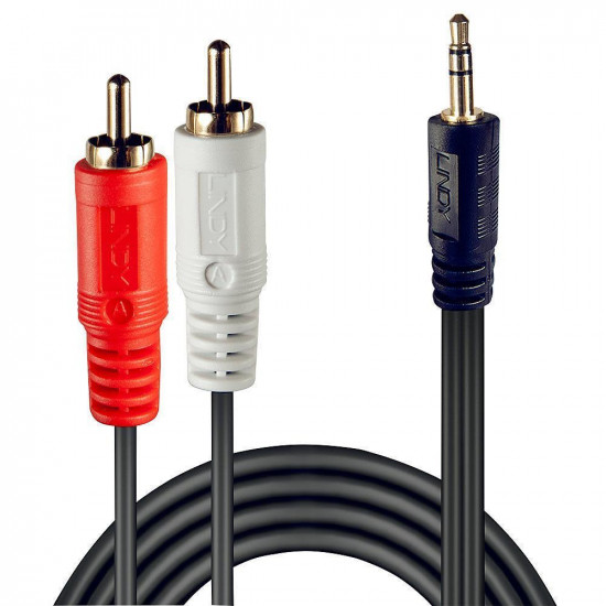 CABLE AUDIO 2XRCA/3.5MM M/M 5M/35683 LINDY