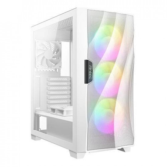 Case|ANTEC|DF700 FLUX WHITE|MidiTower|Case product features Transparent panel|Not included|ATX|MicroATX|MiniITX|Colour White|0-761345-80074-7