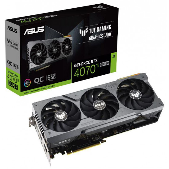 Graphics Card|ASUS|NVIDIA GeForce RTX 4070 Ti SUPER|16 GB|GDDR6X|256 bit|PCIE 4.0 16x|2xHDMI|3xDisplayPort|TUF-RTX4070TIS-O16G-GAM