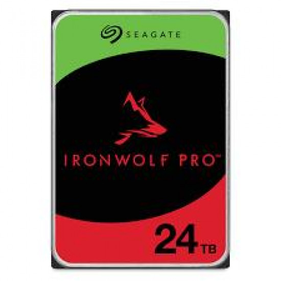 HDD|SEAGATE|IronWolf Pro|24TB|SATA|512 MB|7200 rpm|Discs/Heads 10/20|3,5